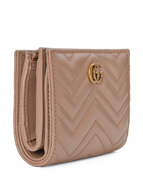 gucci signature leather bi-fold wallet|Gucci marmont leather wallet.